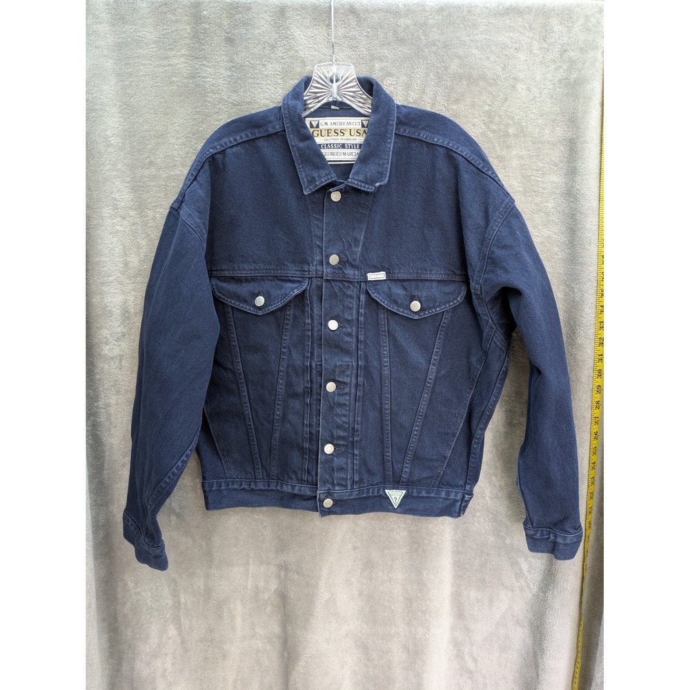Vintage Guess Denim Jacket Women's Medium‎ Heavyweight Casual 90s Grunge